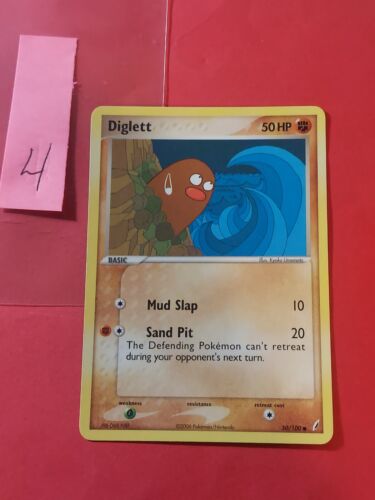 2006 Pokemon EX Crystal Guardians #50 Diglett, C, NF/H, cd4 - Picture 1 of 6