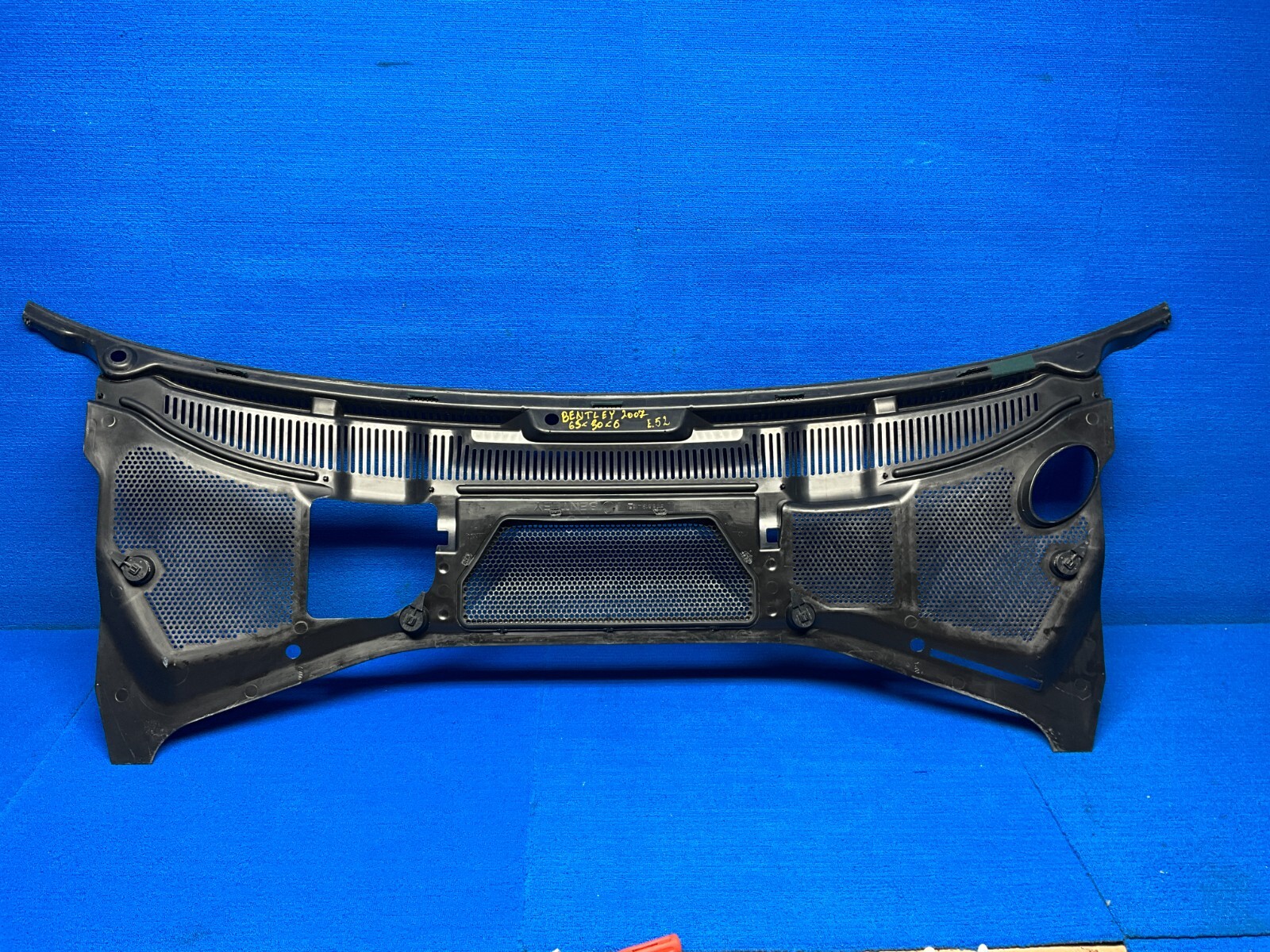 2005-2010 BENTLEY CONTINENTAL GTC WINDSHIELD WIPER COWL PANEL GRILLE COVER OEM