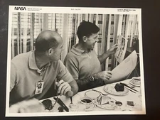 Vintage Black NASA Photo Number S65-56159 Gemini 6 Preflight Breakfast