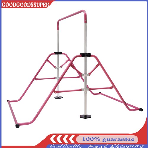 Adjustable Horizontal Gymnastics Bar Kids Home Gym Folding Training Equipment - Picture 8 of 20