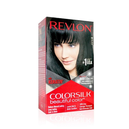 Revlon Color Silk 3D Color Gel Technology Hair Color with Keratin 40ml+40ml+11.8 - 第 1/17 張圖片