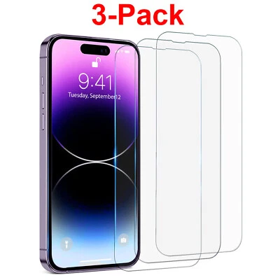 EEZ 3X Tempered Glass Screen Protector For iPhone 15 14 13 12 11 Pro Max X XS XR SE