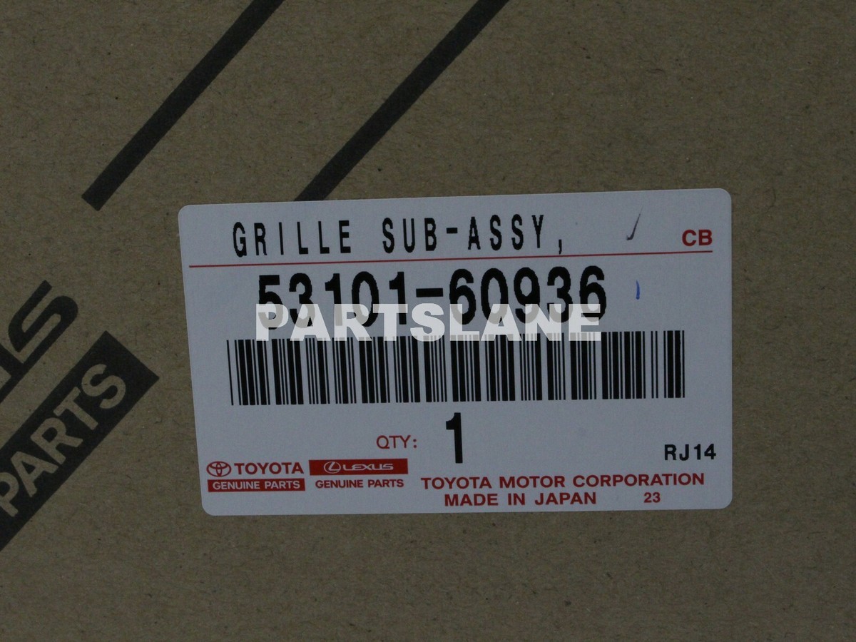 53101-60936 Toyota OEM Genuine GRILLE SUB-ASSY | eBay