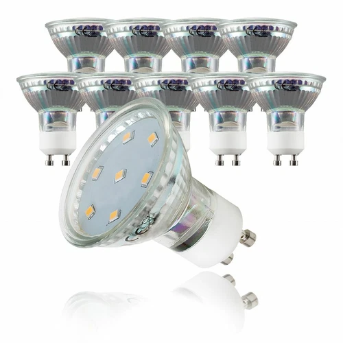 LED Leuchtmittel GU10 warmweiß 3W Spar-Lampen Birnen Strahler Spots 5er 10er SET - Bild 2 von 14