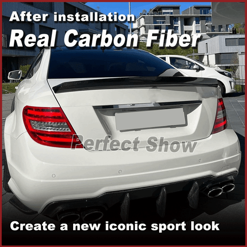 Carbon Spoiler Heckspoiler Flügel Lippe Für Mercedes W204 C250 C300 C63 2008-15 - Bild 3 von 13