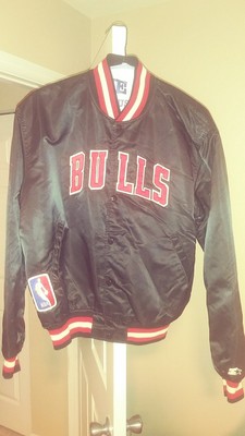 chicago bulls satin starter jacket