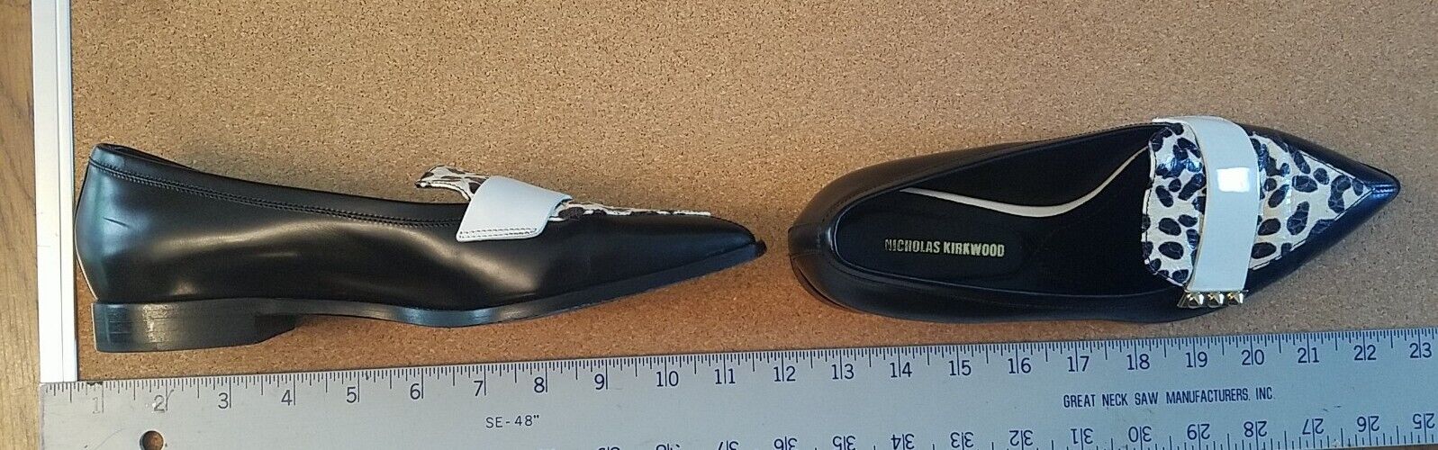 Nicholas Kirkwood Size 6.5 Leather Loafers Animal… - image 3