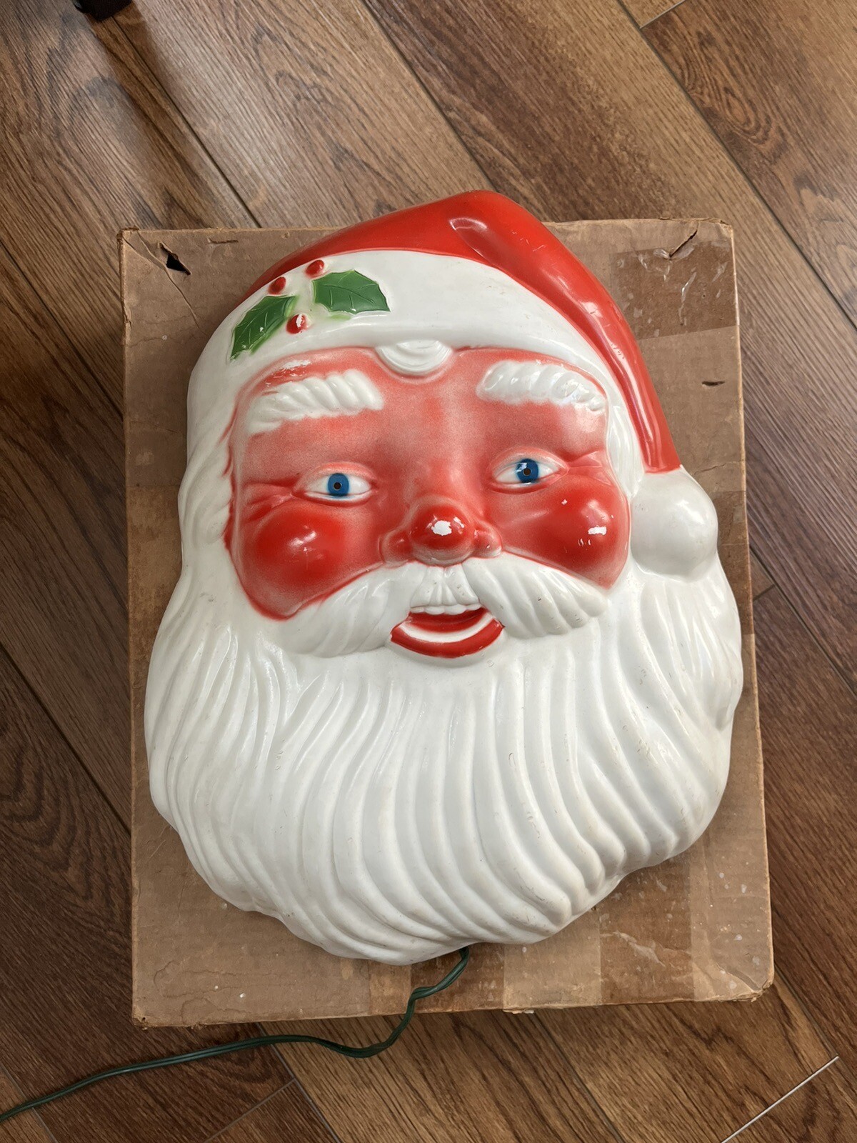 Noma Blow Mold Santa Claus Vintage Light Up Christmas Decor Antique