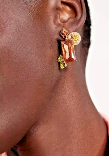 kate spade- Good Spirits- Double Drop- Stud earrings- Yellow Multi- NWT- $148 - Picture 5 of 9