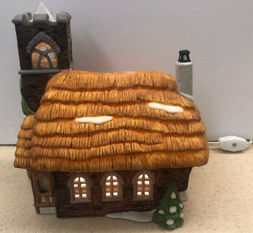 Department 56 Dickens Village Series Ivy Glen Church Retired Orig Box w/ Light - Picture 6 of 8