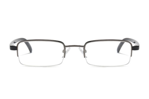 1 PK Half Frame Rectangular Mens Reading Glasses Light Weight Readers Eyeglasses - Picture 2 of 6