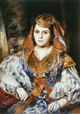 Pierre Auguste Renoir - Madame Stora in Algerian Dress 1870 Signed - 17" x 22"