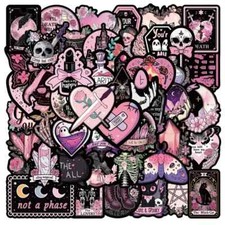 50 Pack Of Cute Pink Gothic Stickers For Laptopwater Bottlephone Casetumbler 50 Pack Of Cute Pink Gothic Stickers For Laptopwater Bottlephone Casetumbler