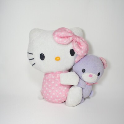 Hello Kitty Sanrio Plush pair 7in''  2013 Fukoku Toy Doll  Stuffed