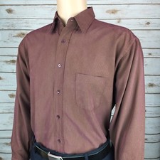 Ted Baker London Men  s Purple / Yellow Checks Dress Shirt Size 3 Medium