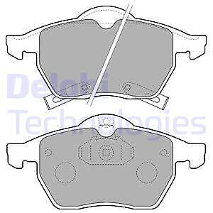 LP1731 DELPHI Bremsbelagsatz, Scheibenbremse für OPEL,SAAB,VAUXHALL