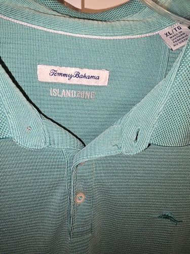 Tommy Bahama Island Zone Collard Shirt Size XL TG Light Green - Picture 3 of 6