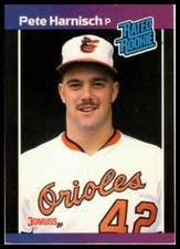 1989 DONRUSS #44 PETE HARNISCH BALTIMORE ORIOLES/RC