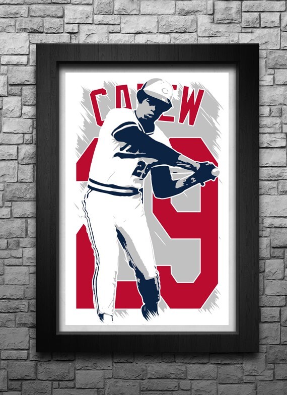 ROD CAREW art print/poster MINNESOTA TWINS FREE S&H! JERSEY
