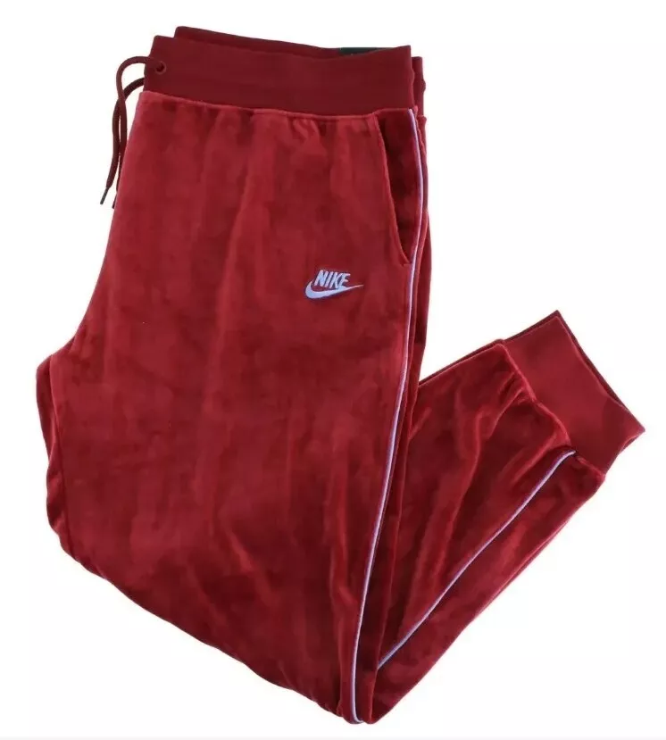 NIKE HERITAGE SPORTSWEAR VELOUR JOGGERS TRACK PANTS WOMEN S sz XS NEW BV5035 677