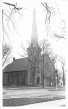 Presbyterian Church Tecumcari Michigan 1940s RPPC Photo Postcard 20+-11667