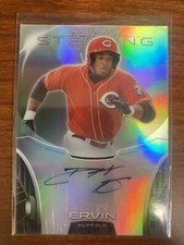 2013 Bowman Sterling Prospect Auto Refractor /150 Phil Ervin #BSAP-PE Auto Reds