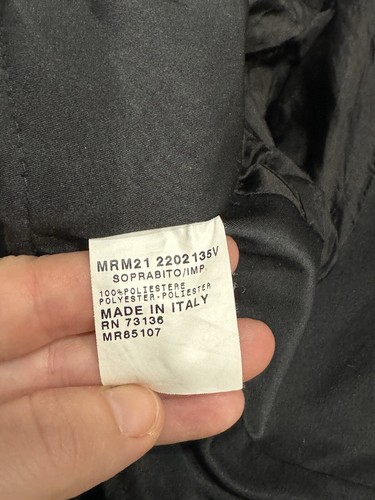 Marina Rinaldi Black Trench Coat Long Sz 16 Soprabito Italy Acetate Rayon Voyage - Picture 13 of 15