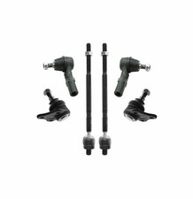 Kit de dirección de 6 piezas nuevo para Volkswagen Jetta Golf Beetle extremo de barra de amarre interior y exterior