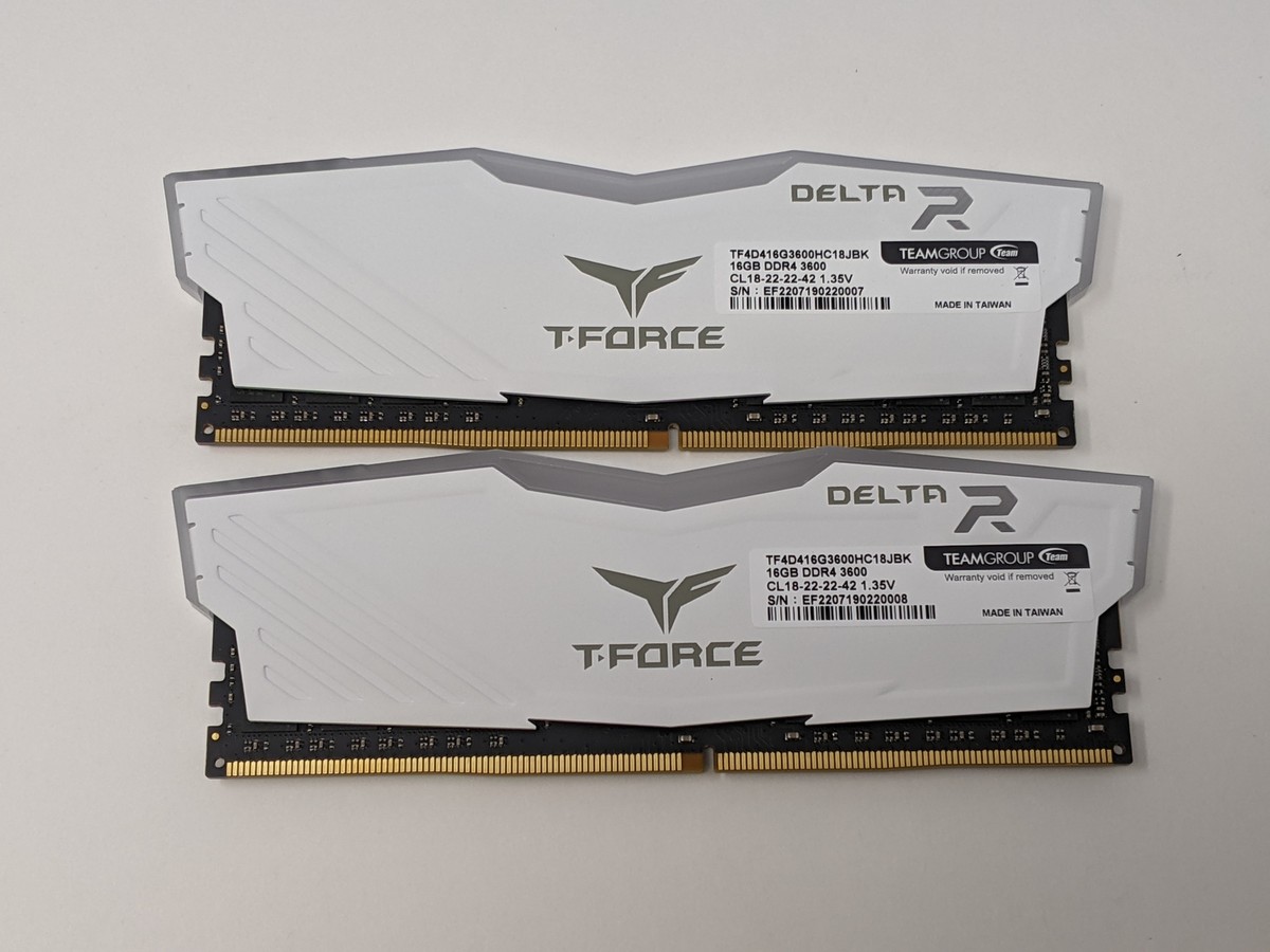 Team T-Force Delta RGB 32GB (2x16) DDR4 3600, Excellent, (A7) | eBay
