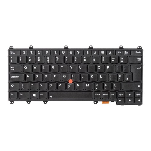 TASTATUR LENOVO 01EN389 SN20L82234 EN QWERTY POINTSTICK YOGA 370 NACHDRUCK UK - Afbeelding 2 van 3