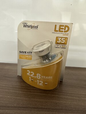 Whirlpool MR16 LED Light Bulb 7W GU5.3 Base Warm White 35 Watt Replacement