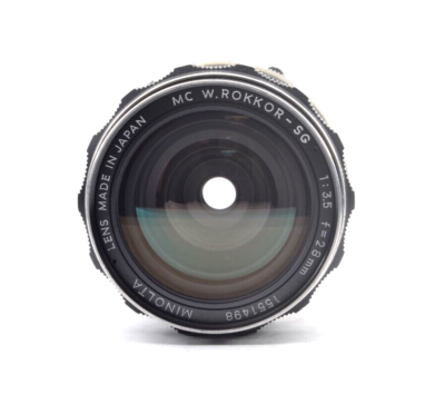 RARE!!!【Mint】MINOLTA MC W ROKKOR SG 28mm f/3.5 Wide Angle