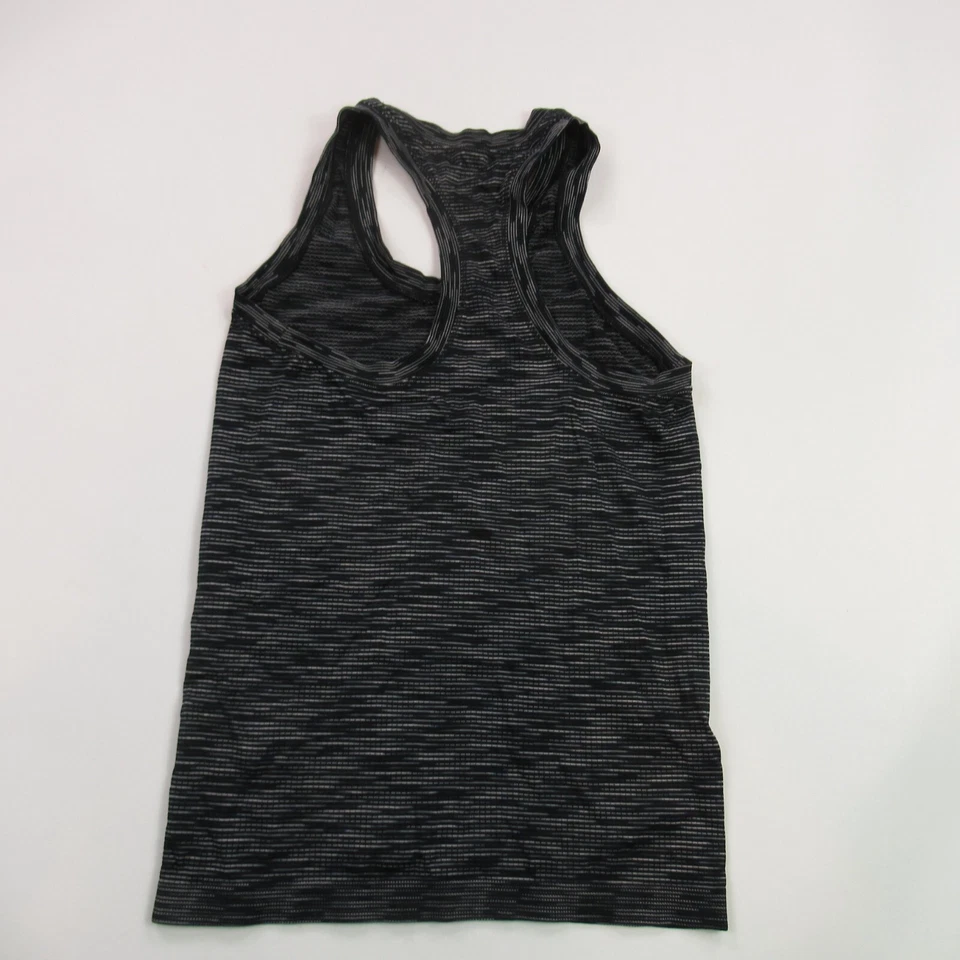 Camiseta sin mangas para mujer mediana ligera entrenamiento elástica gris sin marca Foto 3 de 4