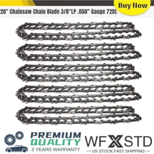 5 Packs for Stihl 20" Chainsaw Chain Blade 3/8"LP .050" Gauge 72DL Drive Links