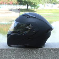 Motorcycle Full Face Adult Helmet Modular Flip up Dual Shield Inner Sun Visor
