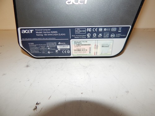 ACER VERITON PERSONAL COMPUTER MODEL VERITON N260G (TSM17) - Picture 9 of 11