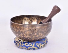 9" Full Moon Singing Bowl, Handmade Tibetan Singing Bowl, Healing Singing Bowl