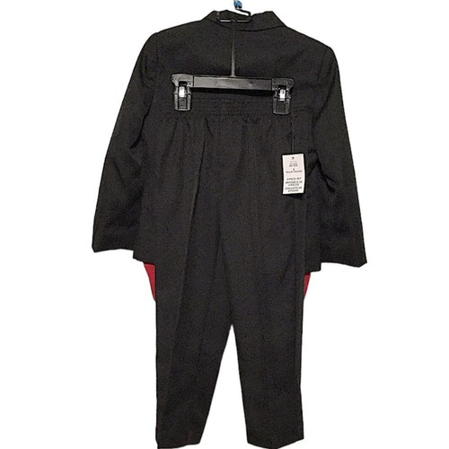 NAUTICA sz 4 Boys Suit 4 Pieces: Pants, Jacket, Shirt, Tie, Red Shirt + Black - Picture 4 of 8