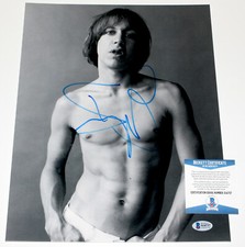SINGER IGGY POP SIGNED AUTHENTIC 11X14 PHOTO THE STOOGES PUNK BECKETT COA BAS