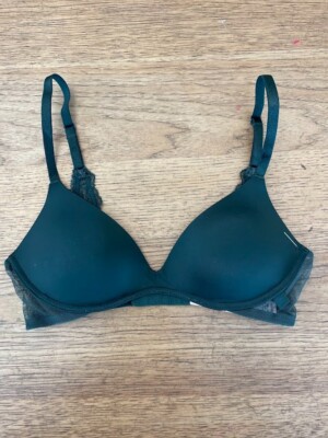 Victoria's Secret Botanical Green Lace 32D Sexy Tee Wireless Push Up Bra VS!!!