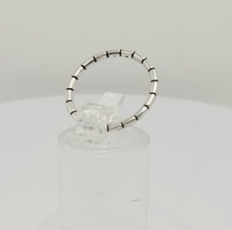 Fabulous Solid Patterned Band Ring 925 Silver Siz… - image 1