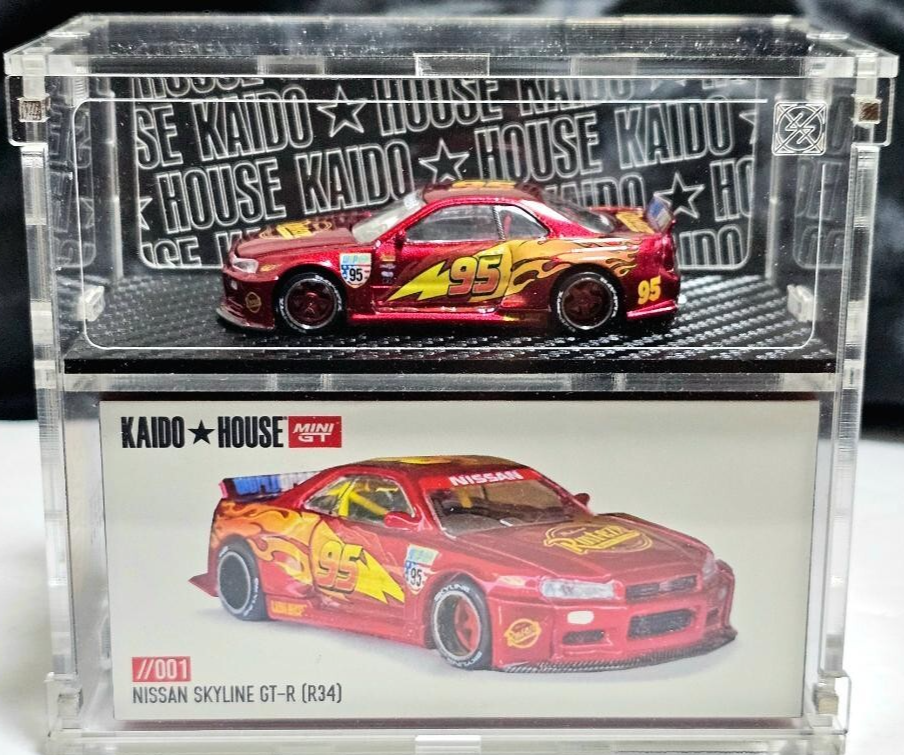 MINIGT KAIDO★HOUSE GT-R MCQUEENカスタム 2セット Kaido House × Mini GT Nissan Skyline GT-R R34 #001 Lightning