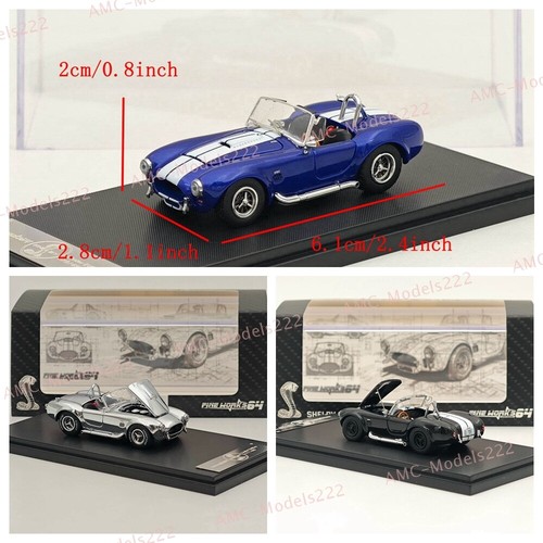 Fine Works 1/64 Ford SHELBY COBRA 427S/C Diecast Models Car Limited Collection - 第 1/14 張圖片