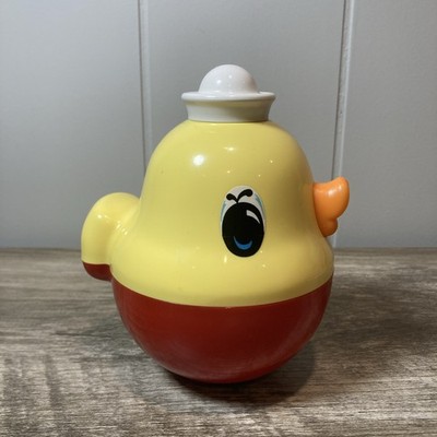 Vintage Combi Japan Sailor Duck Roly Poly Musical Chime Wobble Toy