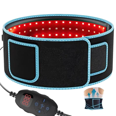 Near Infrared Red Light Therapy Waist Wrap Pad Belt Reduce Fat for Pain Relief