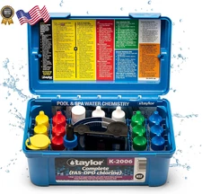 Pool Water Test Kit Complete Swimming Pool for Alkaline Levels Ideal 1Pack NEW