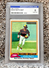 1981 Topps Ozzie Smith #207 Padres 8 NM-MT