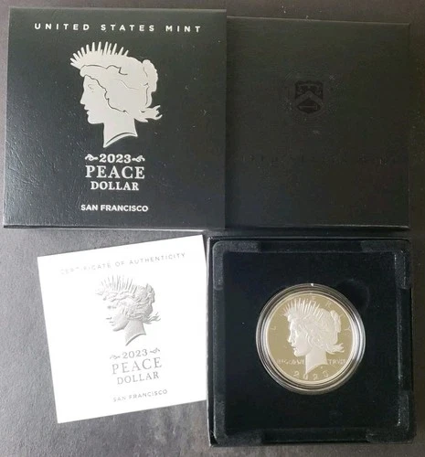 2023 S Proof $1 Peace Silver Dollar