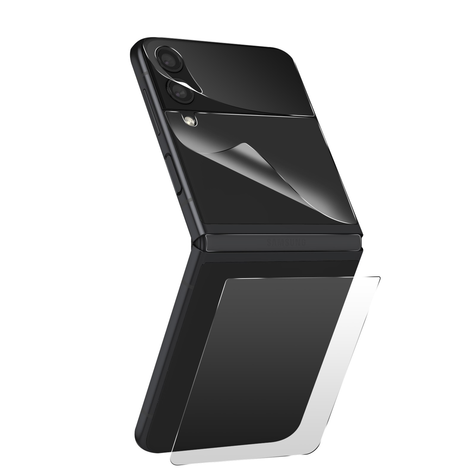 Film protection Z Flip 3 avant arrière en polymère premium ultra transparent