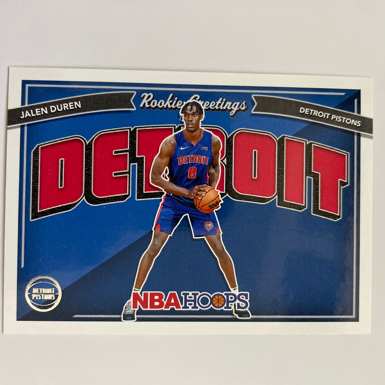 2022-23 Hoops Rookie Greetings #13 Jalen Duren